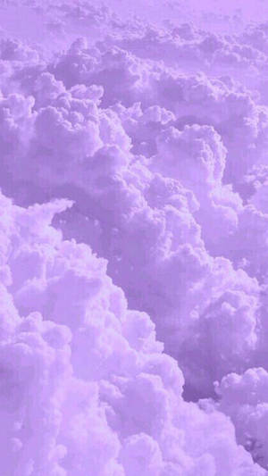 Aesthetic Lavender Clouds Wallpaper