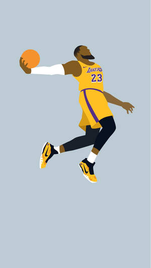 Aesthetic Lebron James Vector Art Wallpaper