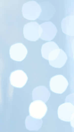 Aesthetic Light Blue Bokeh Lights Wallpaper