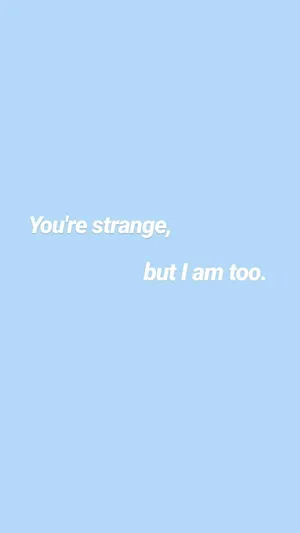 Aesthetic Light Blue Phone Quote Wallpaper