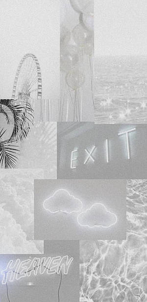 Aesthetic Light Grey Wallpaper