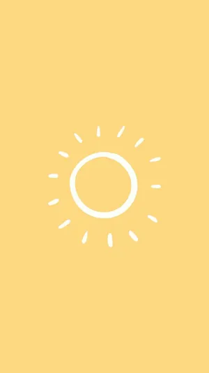 Aesthetic Minimalist Sun Portrait Wallpaper