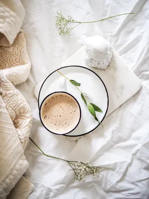 Aesthetic Morning Coffee Wallpaper