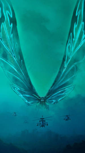 Aesthetic Mothra Of Godzilla King Of The Monsters Wallpaper