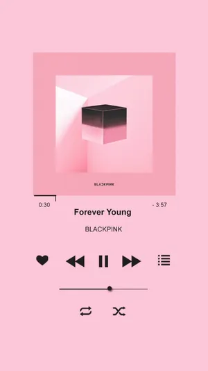 Aesthetic Music Forever Young By Blackpink Wallpaper