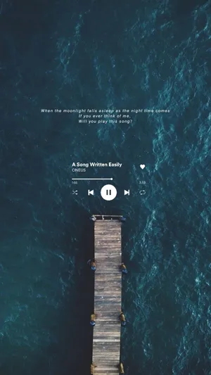 Aesthetic Music Of A Song Written Easily Wallpaper