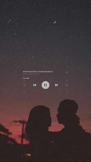 Aesthetic Music Of Death Bed By Powfu Wallpaper