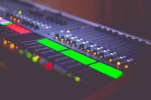 Aesthetic Music Of Sound Mixer Wallpaper