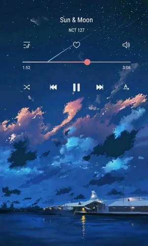 Aesthetic Music Sun & Moon Wallpaper