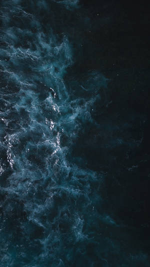 Aesthetic Navy Blue Sea Wallpaper