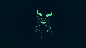 Aesthetic Neon Green Monster Wallpaper