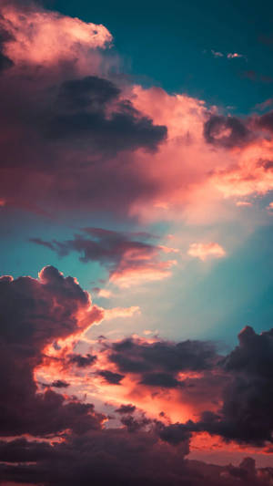 Aesthetic Phone Cloudy Sky Wallpaper