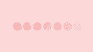 Aesthetic Pink Circles Wallpaper