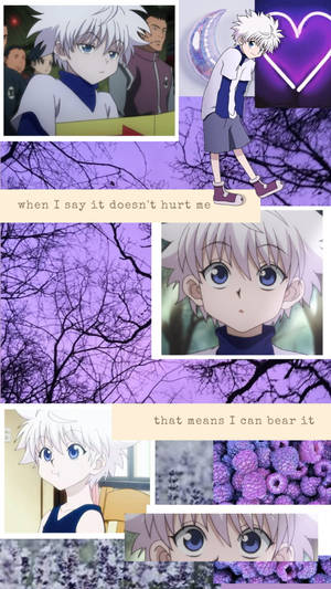 Aesthetic Purple Killua Zoldyck Wallpaper