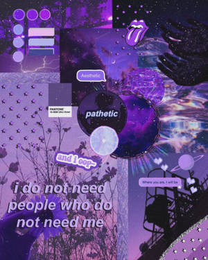 Aesthetic Purple Picsart Wallpaper