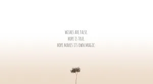 Aesthetic Quotes Of Wishing And Hoping Wallpaper