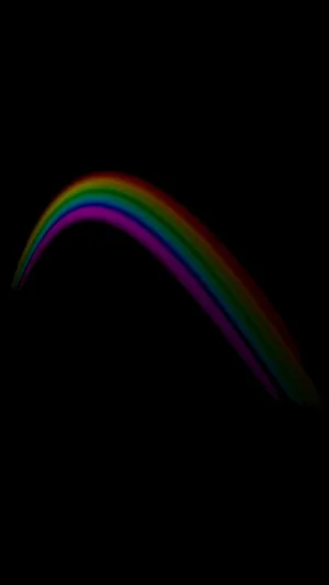 Aesthetic Rainbow Mobile Faintly Glowing Wallpaper