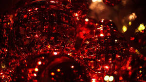Aesthetic Red Christmas Background Wallpaper