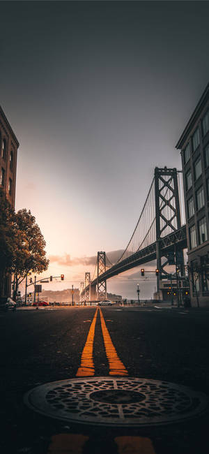 Aesthetic Road Lines San Francisco Iphone Wallpaper