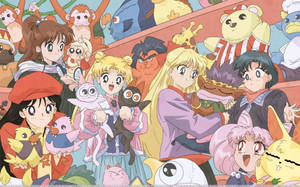 Aesthetic Sailor Moon Characters Wallpaper