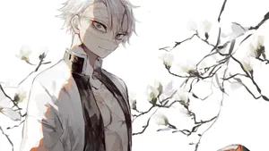 Aesthetic Sanemi Kimetsu No Yaiba Wallpaper