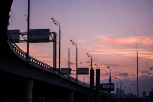 Aesthetic Skyway Bridge Wallpaper