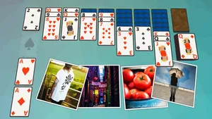 Aesthetic Solitaire Card Game Wallpaper