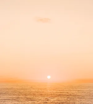 Aesthetic Sunset In Beige Wallpaper