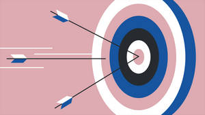 Aesthetic Target Archery Board Wallpaper