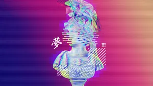 Aesthetic Vaporwave Tablet Wallpaper