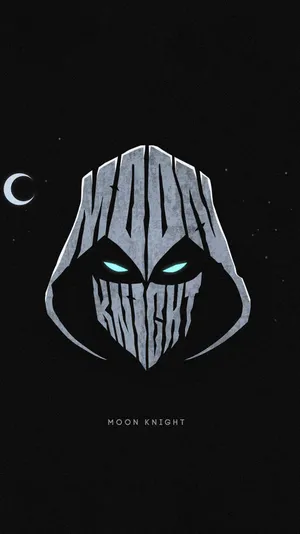 Aesthetic Vector Art Marvel Moon Knight Phone Wallpaper