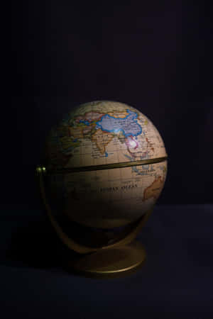 Aesthetic Vintage Globe Map Wallpaper