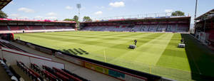 Afc Bournemouth Stadium Panoramic Shot Wallpaper