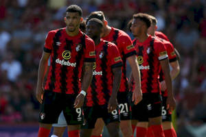 Afc Bournemouth Team In The Stadium Wallpaper