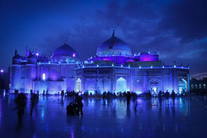 Afghanistan Mazar-e Sharif Night View Wallpaper