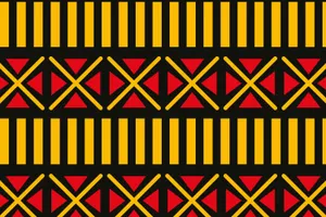 African Print Geometric Pattern Wallpaper