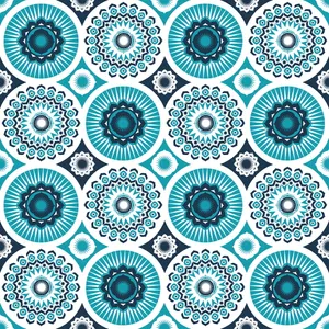 African Print Geometric Patterns Wallpaper