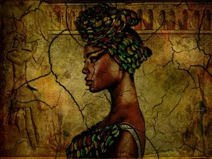 African Woman Art Wallpaper