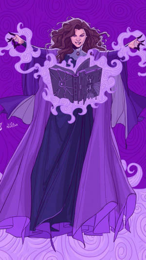 Agatha Harkness Purple Enchantress Wallpaper