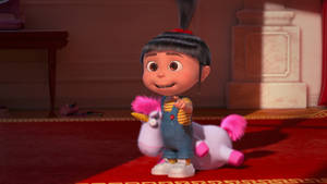 Agnes Holding Unicorn Despicable Me 2 Wallpaper