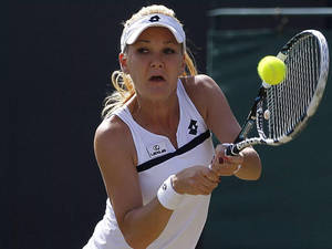 Agnieszka Radwanska - Acing The Double-handed Stroke Wallpaper