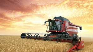 Agriculture Machine In The Field Wallpaper