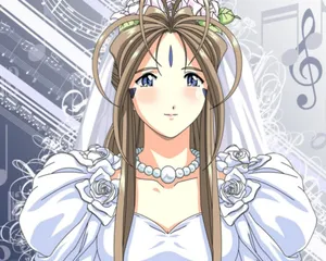 Ah My Goddess Bridal Look Wallpaper