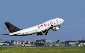 Air Canada Airplane Take Off Wallpaper