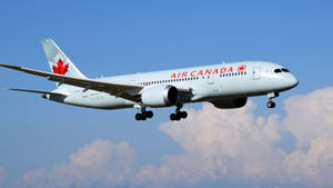 Air Canada With Maple Logo Wallpaper