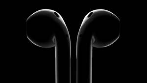 Airpods Jet Black Earbuds Wallpaper