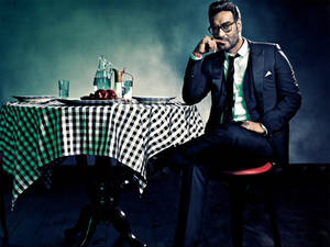 Ajay Devgn Tuxedo Outfit For Gq Wallpaper