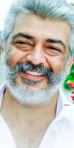 Ajith Hd Adorable Smiling Wallpaper