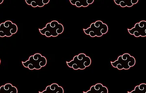 Akatsuki Aesthetic Clouds Pattern Illustration Wallpaper