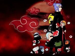 Akatsuki Clouds Chibi Naruto Wallpaper